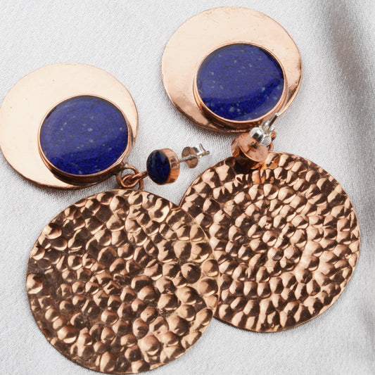 Hammered Copper Disc Artisan Design