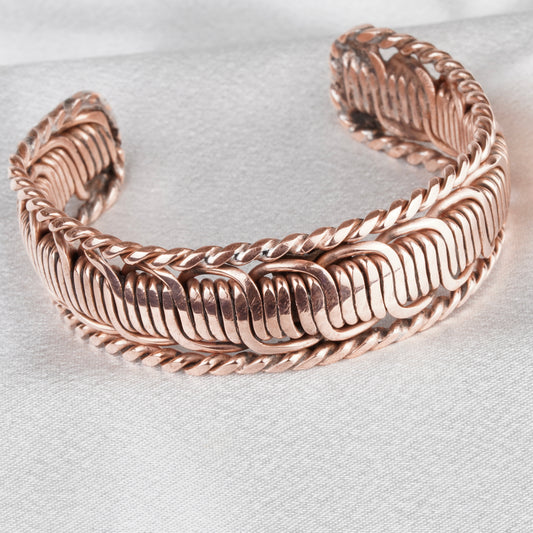 Handmade Pure Copper Woven Bracelet