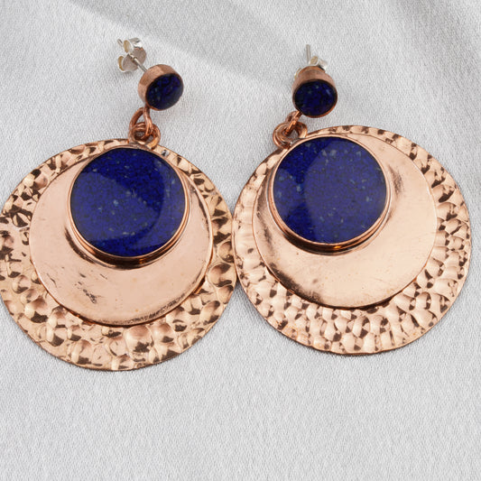 Hammered Copper Disc Artisan Design