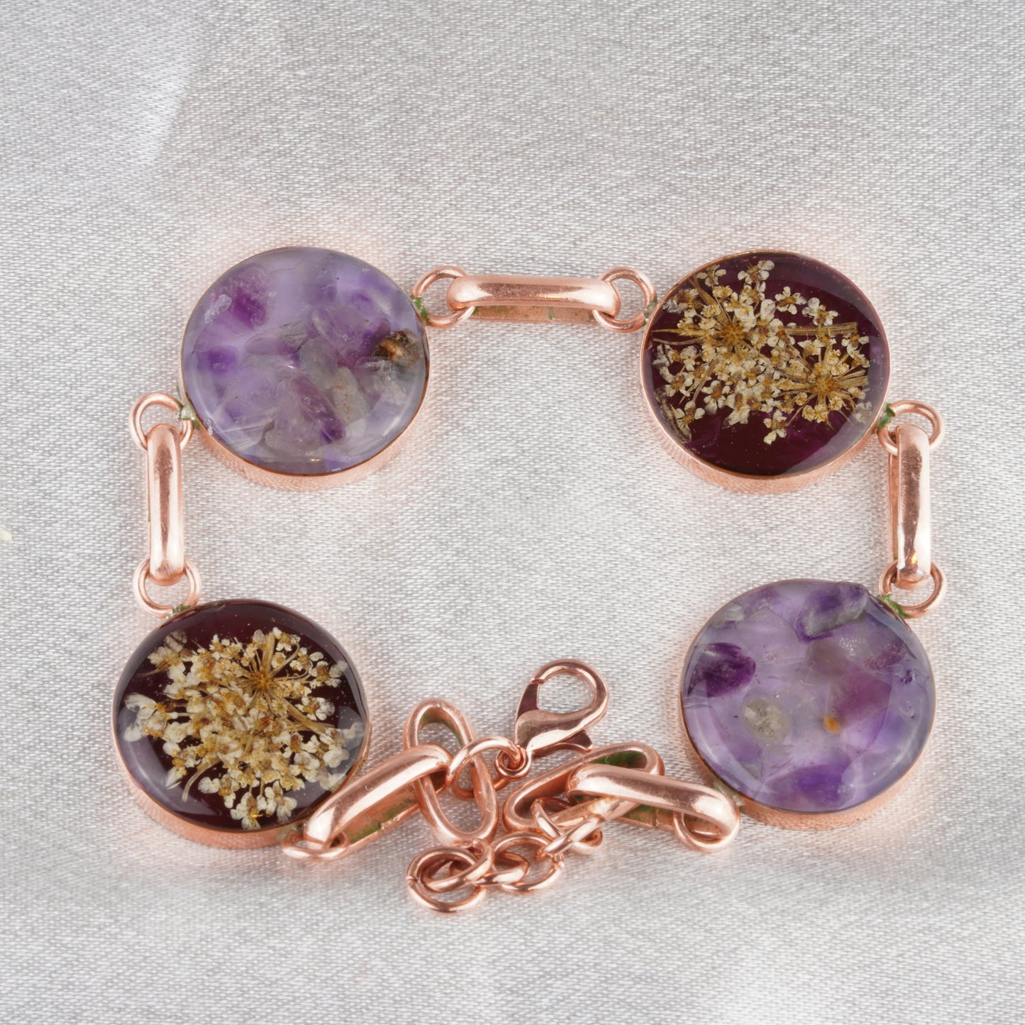 Floral Resin Station Bracelet