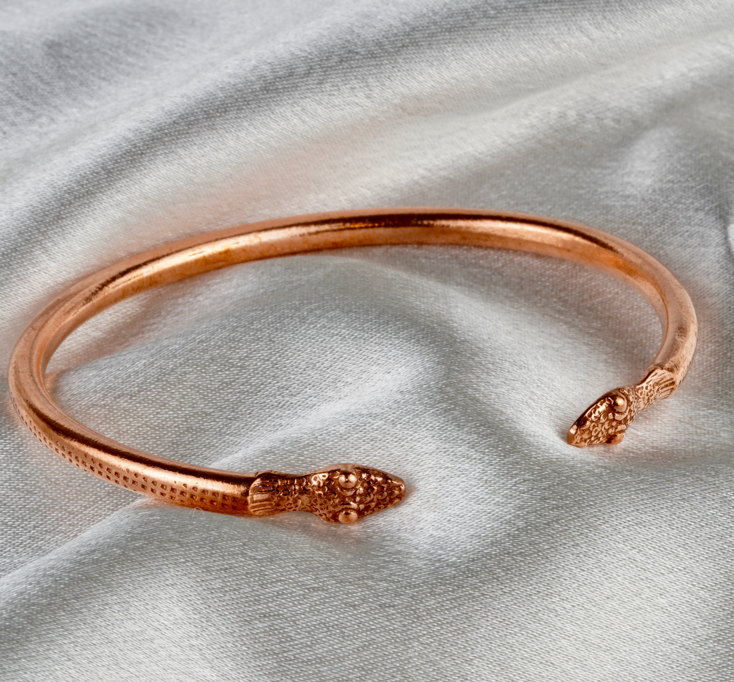 Serpent Wrap Bracelet — Handmade Copper