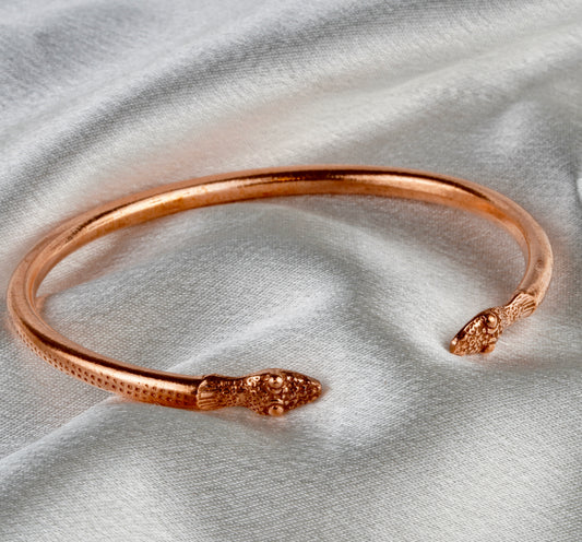 Serpent Wrap Bracelet — Handmade Copper