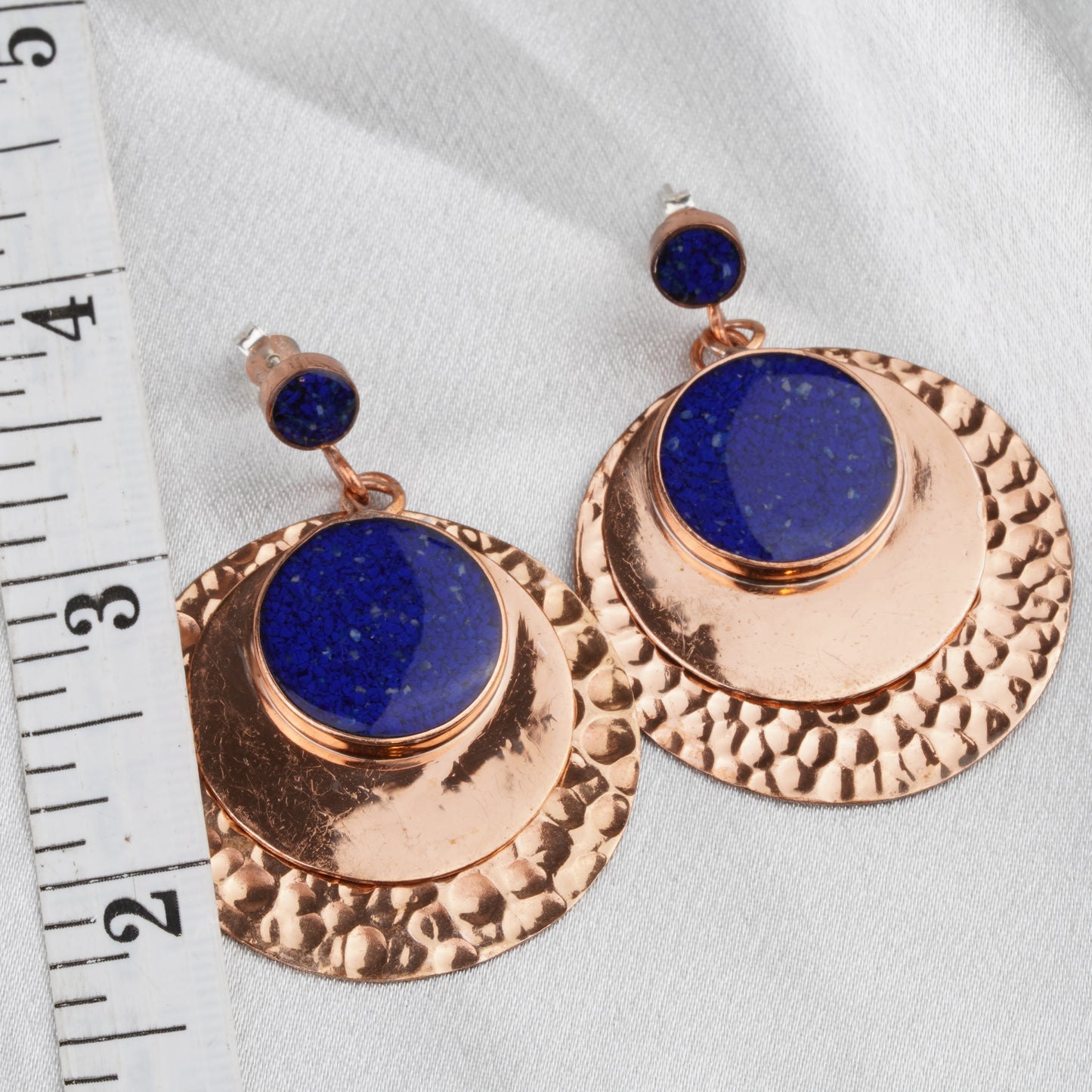 Hammered Copper Disc Artisan Design