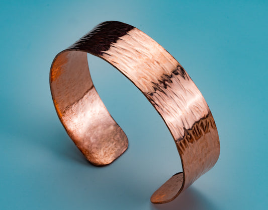 Hammered Copper Bracelet — Handmade