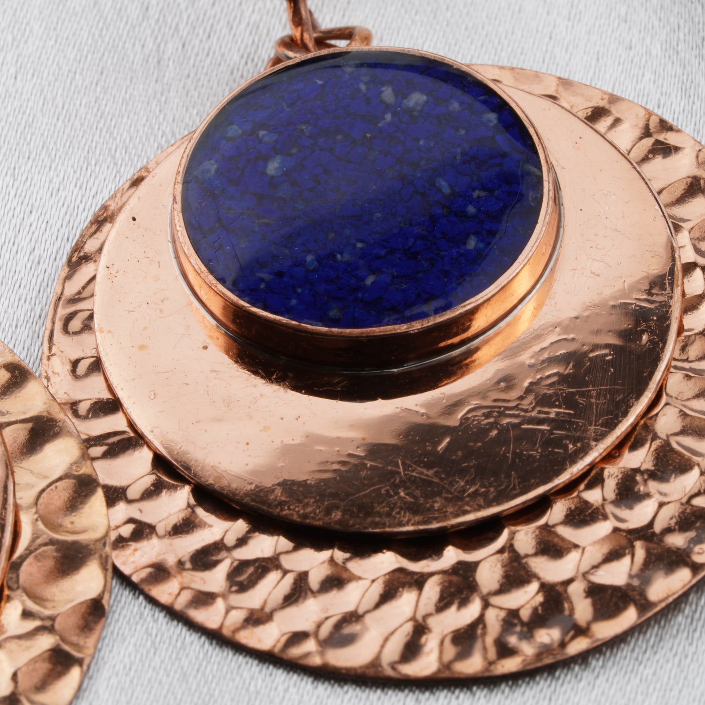 Hammered Copper Disc Artisan Design