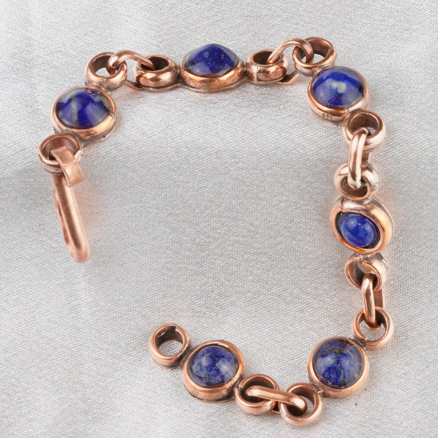 Copper Lapis Lazuli Bracelet — Handmade
