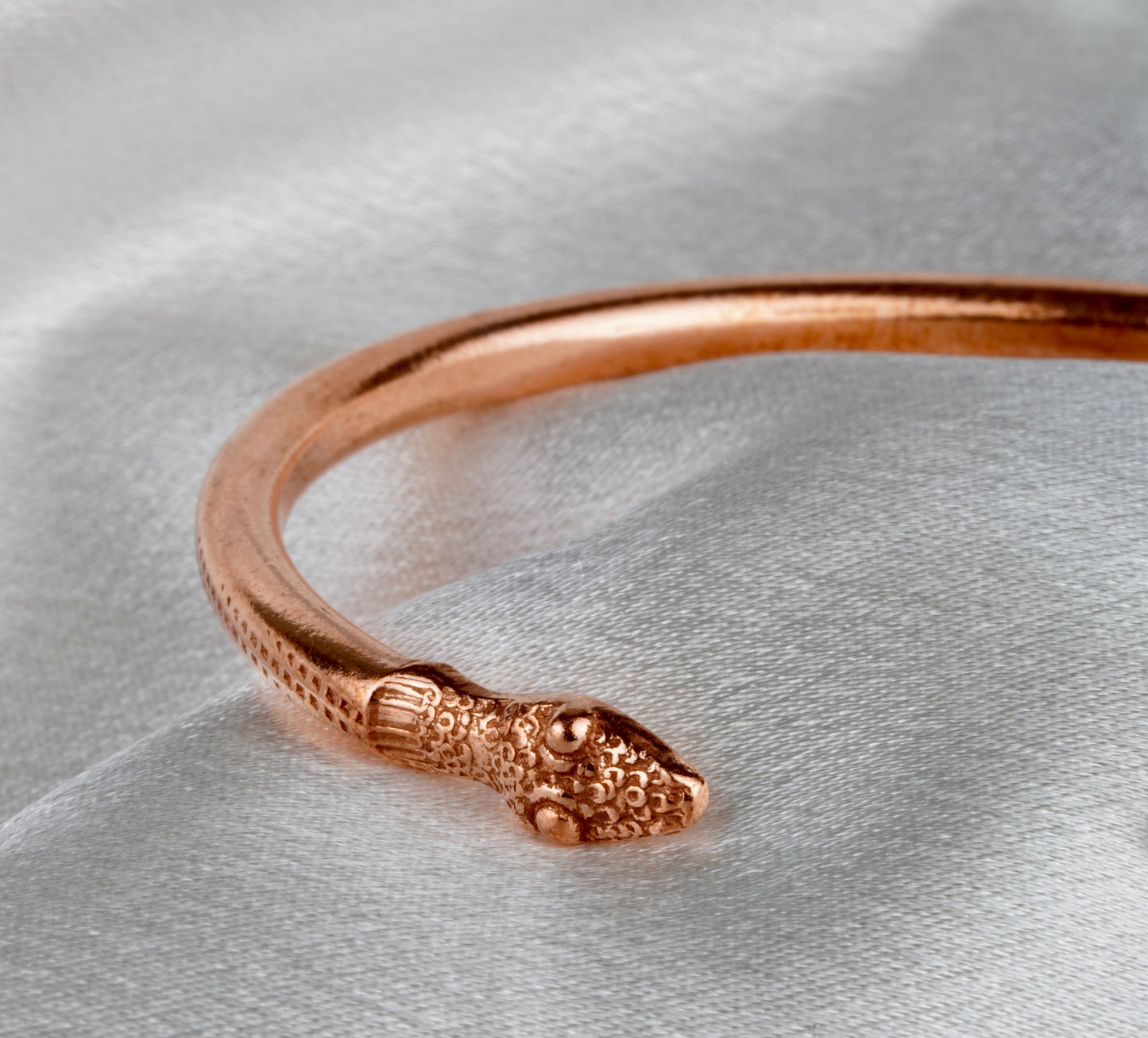 Serpent Wrap Bracelet — Handmade Copper